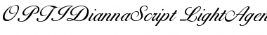 OPTIDiannaScript Regular Font Title Preview