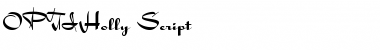 OPTIHolly Regular Font Title Preview