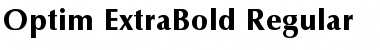 Optim ExtraBold Regular Font Title Preview