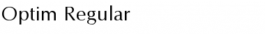 Optim Regular Font Title Preview