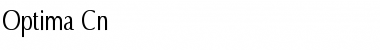 Optima Cn Regular Font Title Preview