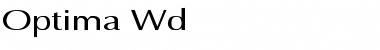 Optima Wd Regular Font Title Preview