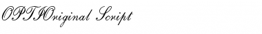 OPTIOriginal Regular Font Title Preview