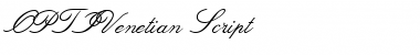 OPTIVenetian Regular Font Title Preview
