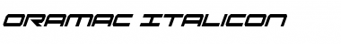Oramac ItaliCon ItaliCon Font Title Preview