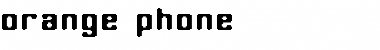 orange phone Regular Font Title Preview