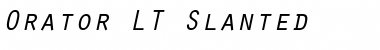 Orator LT Italic Font Title Preview