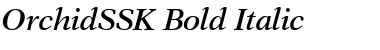 OrchidSSK Bold Italic Font Title Preview