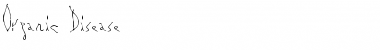 Organic Disease Regular Font Title Preview