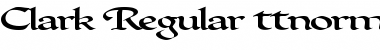 Clark Regular Font Title Preview