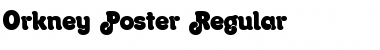 Orkney-Poster Regular Font Title Preview