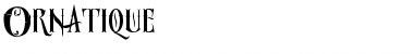 Ornatique Regular Font Title Preview