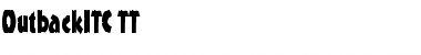 OutbackITC TT Regular Font Title Preview