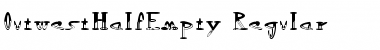 OutwestHalfEmpty Regular Font Title Preview