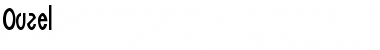Ouzel Normal Font Title Preview