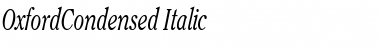 OxfordCondensed Italic Font Title Preview