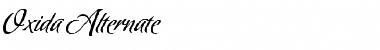 Oxida Regular Font Title Preview