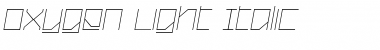 Oxygen Light Italic Font Title Preview