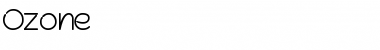 Ozone Normal Font Title Preview