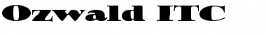 Ozwald ITC Regular Font Title Preview