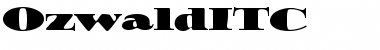 OzwaldITC Regular Font Title Preview