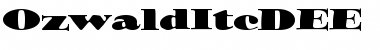 OzwaldItcDEE Regular Font Title Preview