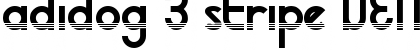 adidog 3 stripe DEMO Regular Font Title Preview