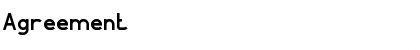 Agreement Normal Font Title Preview