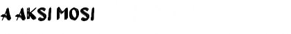 a Aksi Mosi Regular Font Title Preview