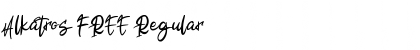 Alkatros FREE Regular Font Title Preview