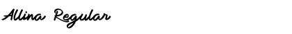 Allina Regular Font Title Preview