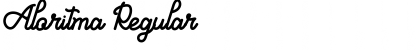 Aloritma Regular Font Title Preview