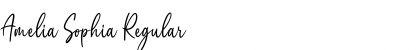 Amelia Sophia Regular Font Title Preview