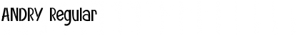 ANDRY Regular Font Title Preview