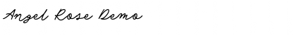 Angel Rose Demo Font Title Preview
