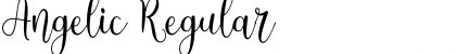 Angelic Regular Font Title Preview