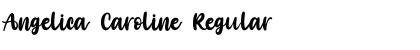 Angelica Caroline Regular Font Title Preview