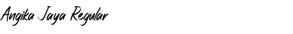 Angika Jaya Regular Font Title Preview