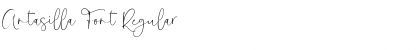Antasilla Font Regular Font Title Preview