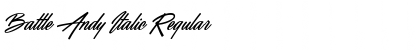 Battle Andy Italic Regular Font Title Preview