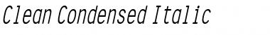 Clean Condensed Italic Font Title Preview