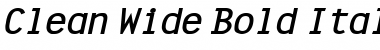 Clean Wide Bold Italic Font Title Preview