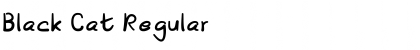 Black Cat Regular Font Title Preview