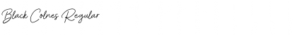 Black Colnes Regular Font Title Preview