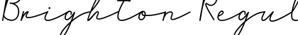 Brighton Regular Font Title Preview