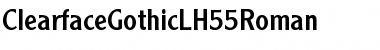 ClearfaceGothicLH55Roman Roman Font Title Preview