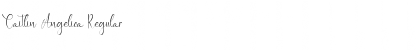Caitlin Angelica Regular Font Title Preview