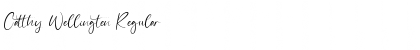 Catthy Wellingten Regular Font Title Preview