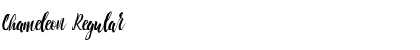 Chameleon Regular Font Title Preview