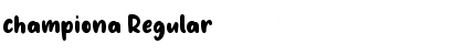 championa Regular Font Title Preview